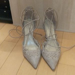 Aldo pointed beige tan heels size 8.5